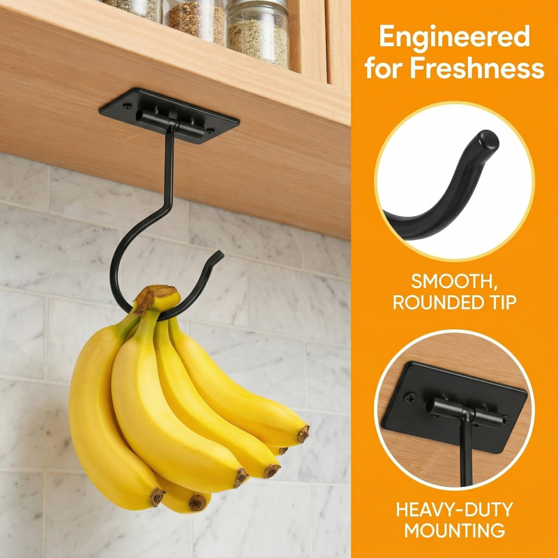 Zwart metalen zelfklevende ban - Food Storage Method recensie en prijs