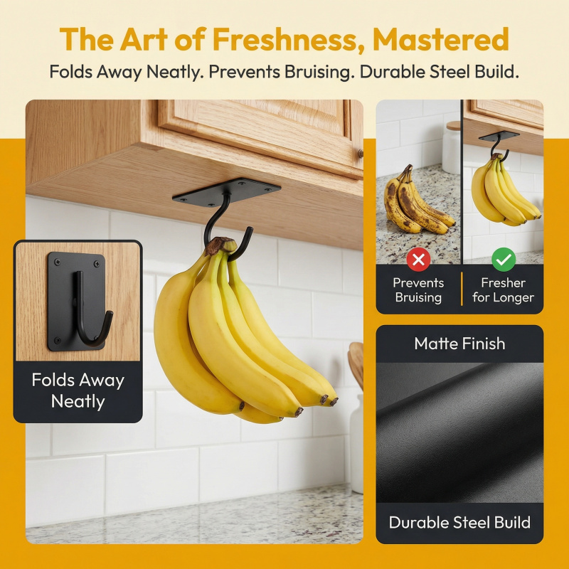 Zwart metalen zelfklevende ban - Food Storage Method recensie en prijs
