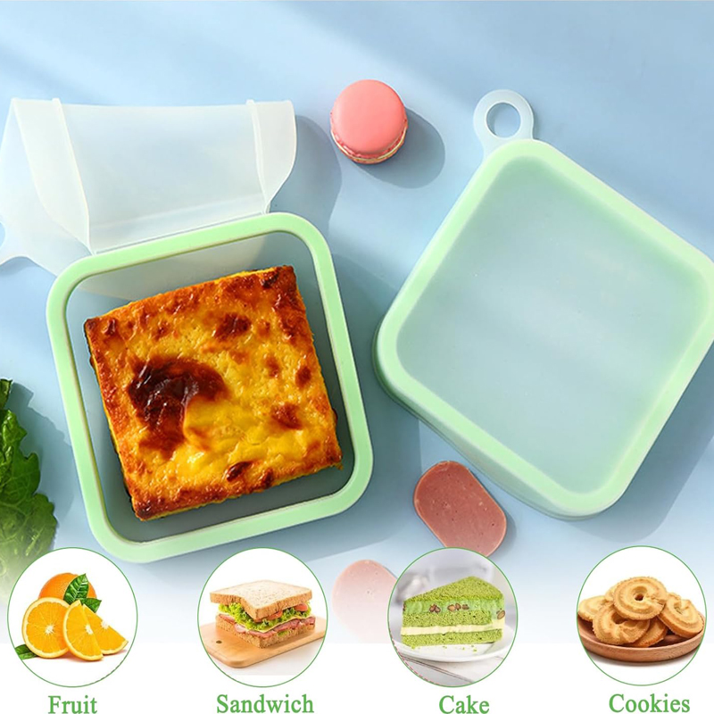 Siliconen Sandwich Toast Bento - Food Storage Handling recensie en prijs