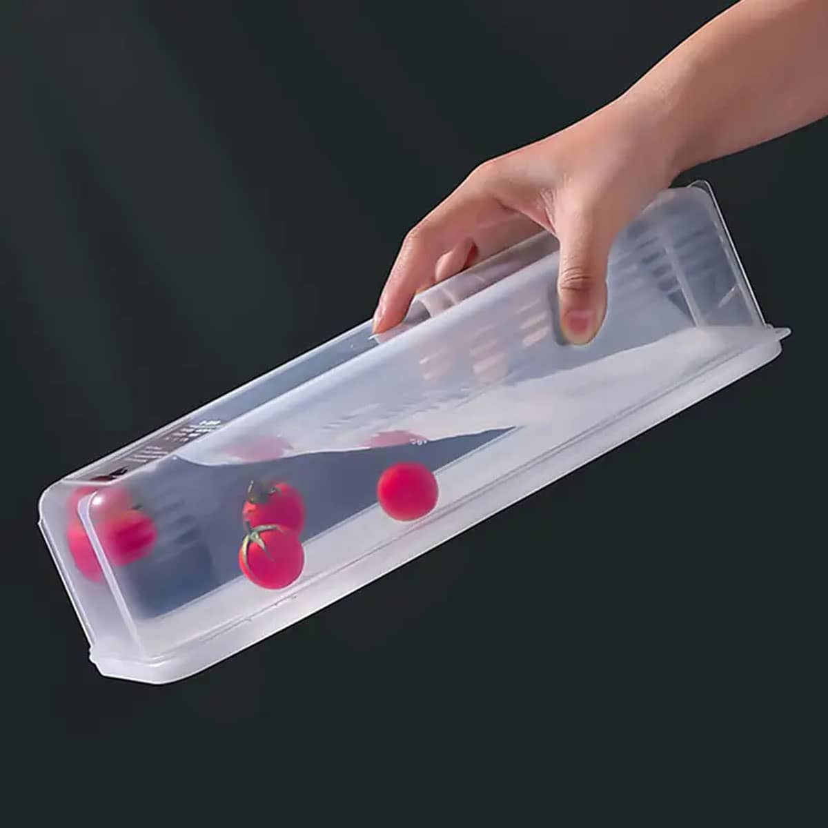 1 plastic transparante opbergd - Food Storage With Colander recensie en prijs